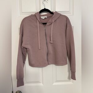 Rose zip up hoodie size small